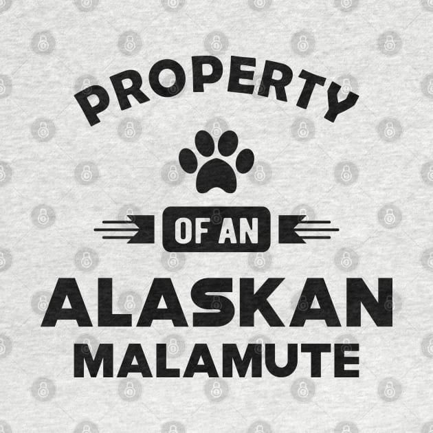 Alaskan Malamute - Property of an alaskan malamute by KC Happy Shop